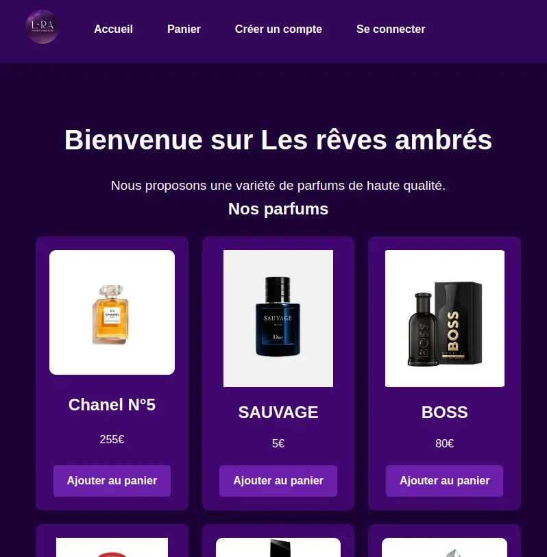 Miniature du projet Site e-commerce